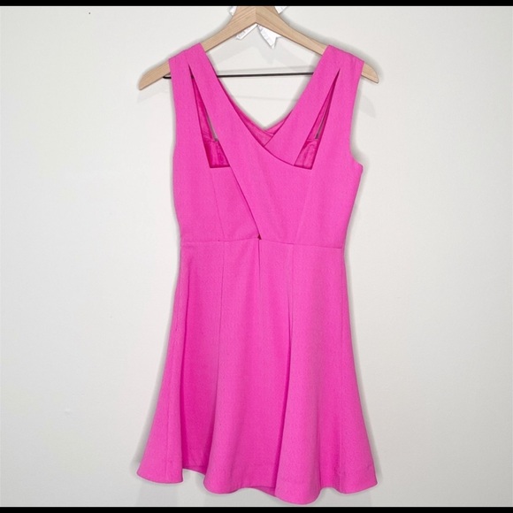 Anthropologie JOA Cut Out Mini Dress Pink - Picture 7 of 9